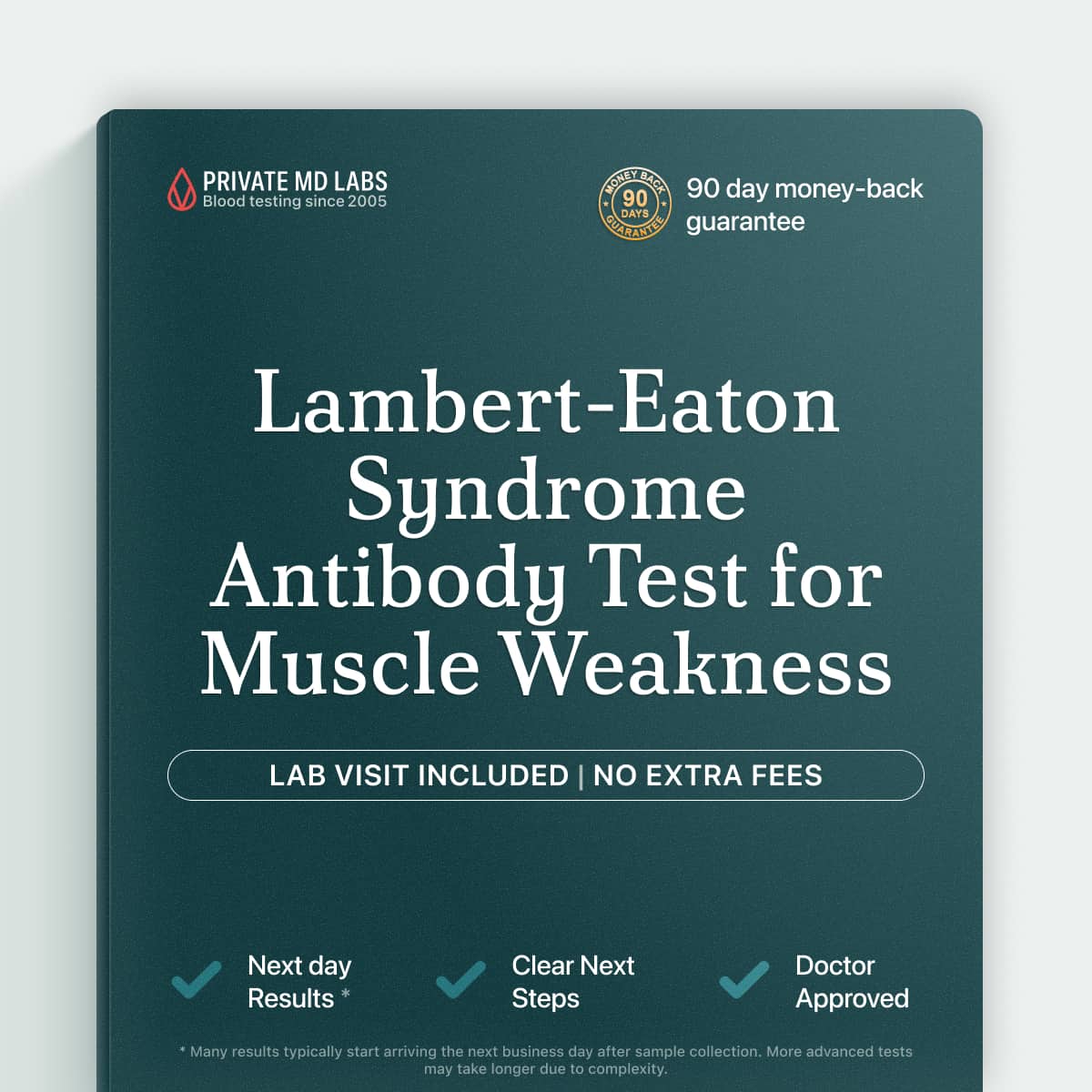Antibody panel for muscle weakness linked to Lambert-Eaton syndrome and lung cancer