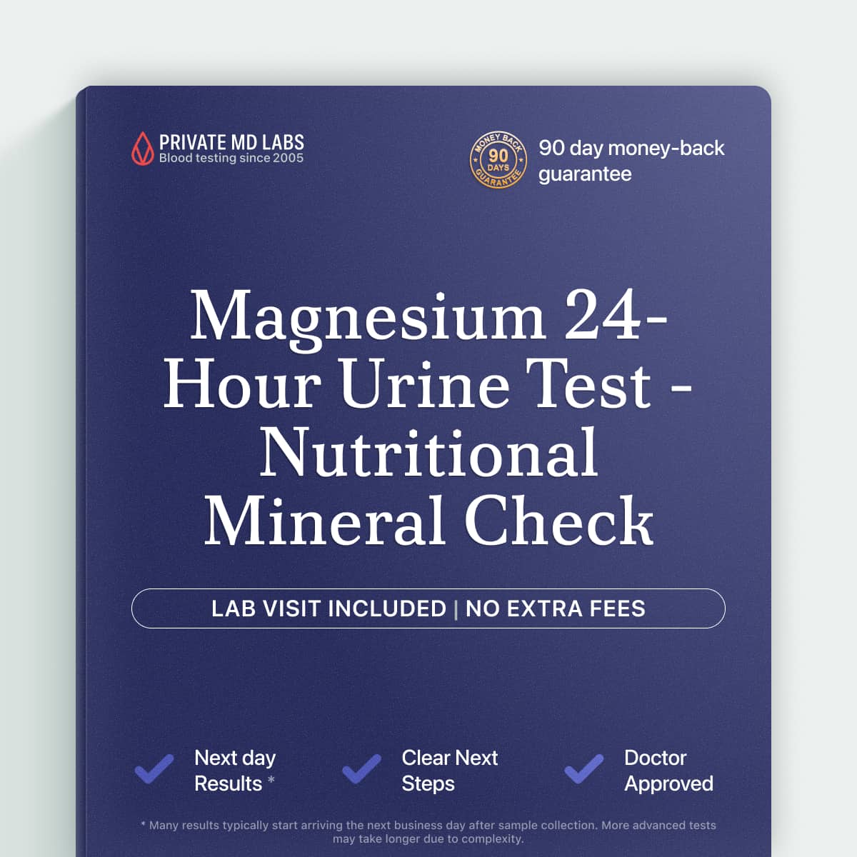 24-hour urine magnesium test for checking nutritional and metabolic mineral balance