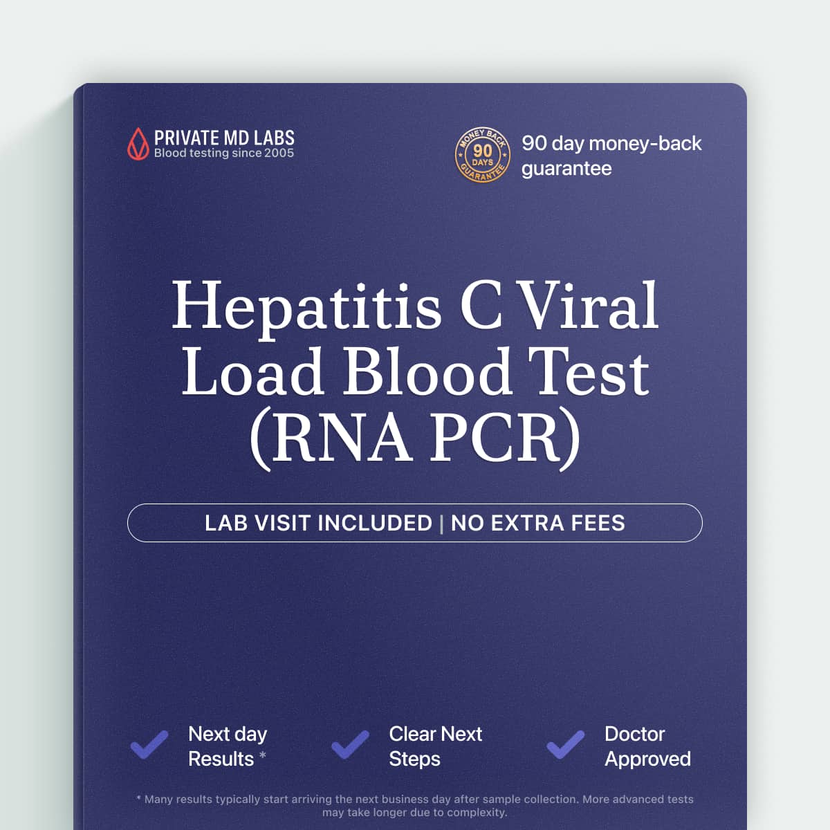 Hepatitis C RNA PCR test for monitoring viral load and treatment response