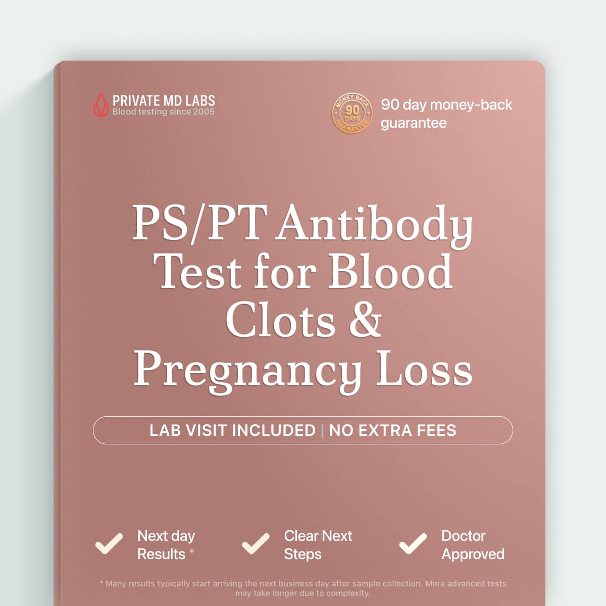 PS/PT antibody test for unexplained blood clots or recurrent pregnancy loss