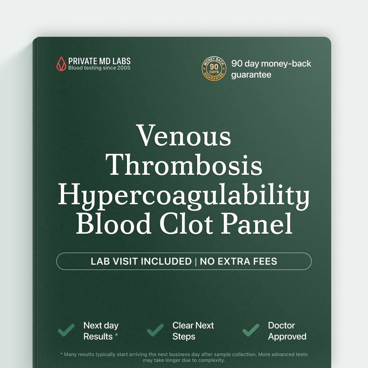 Hypercoagulability panel for people with family history of blood clots