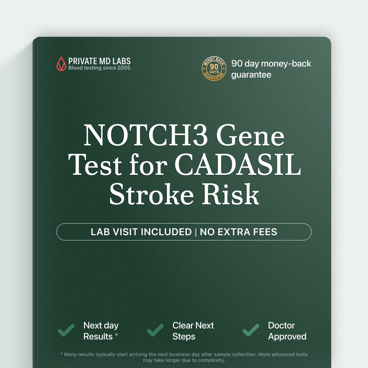 Genetic test for families with CADASIL history or unexplained strokes and migraines