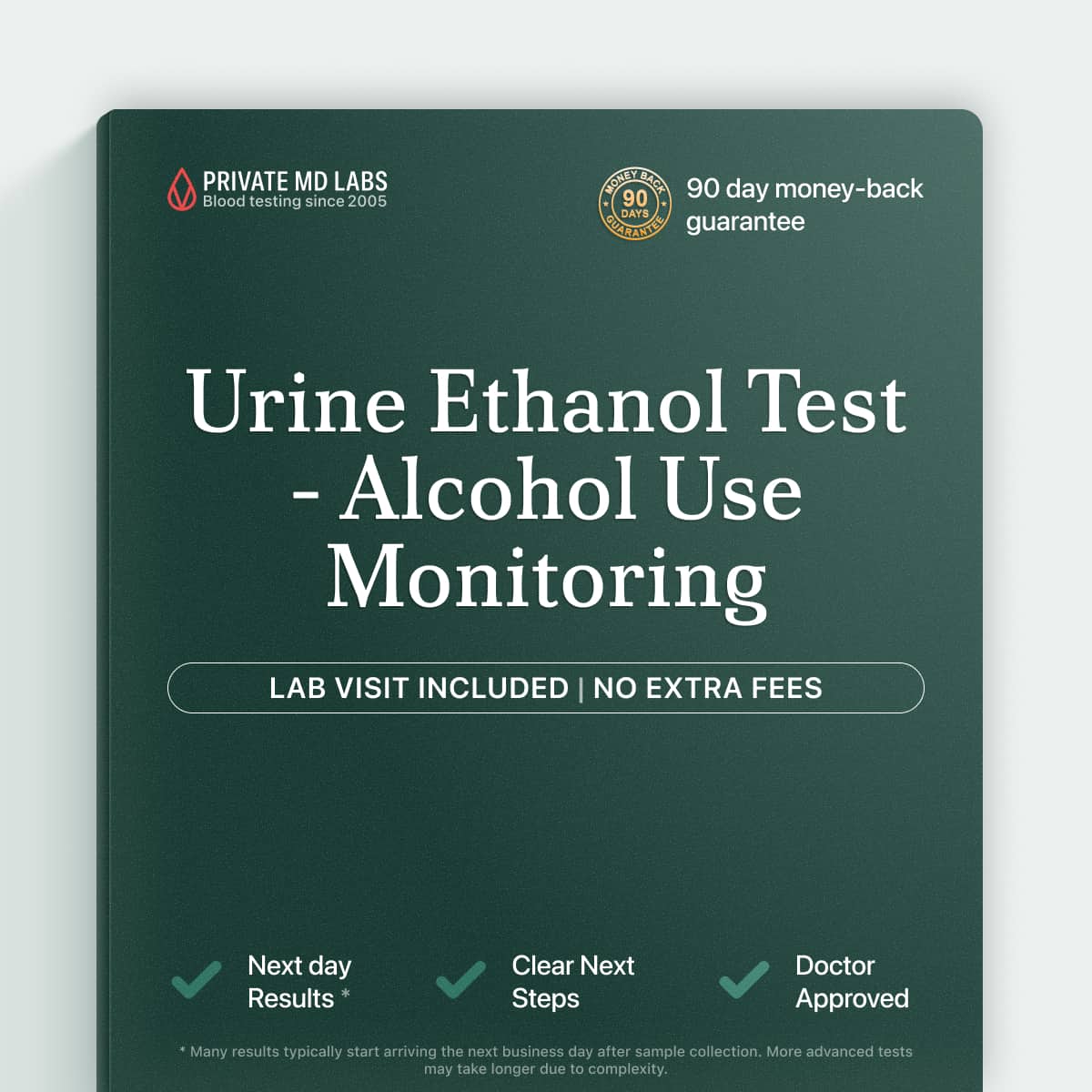Urine ethanol test to detect recent alcohol use or exposure