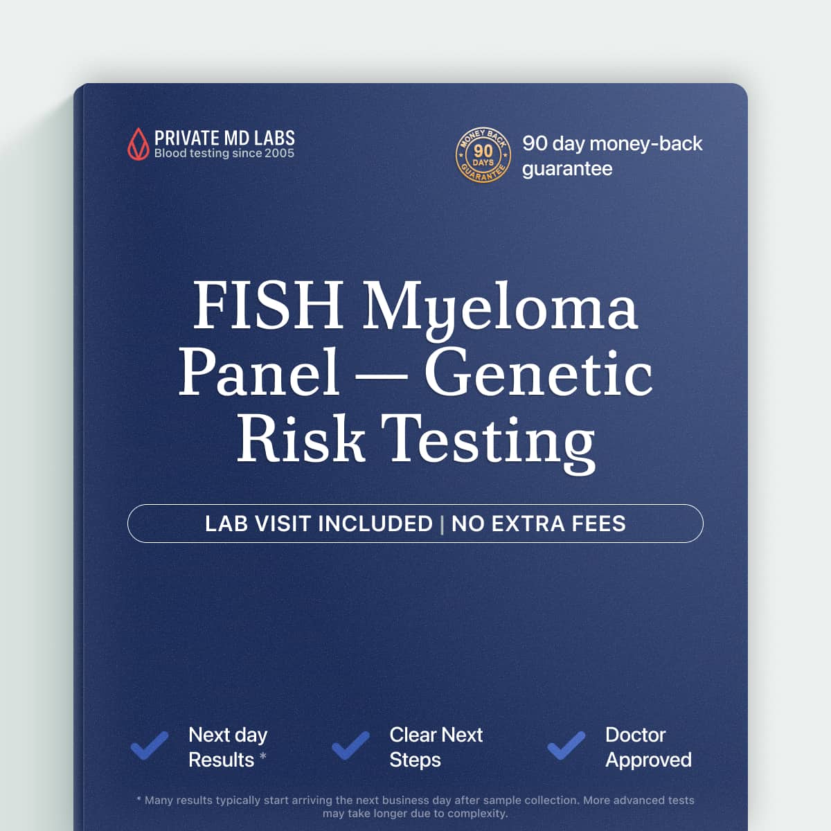 FISH myeloma panel for patients monitoring plasma cell cancer genetic risk