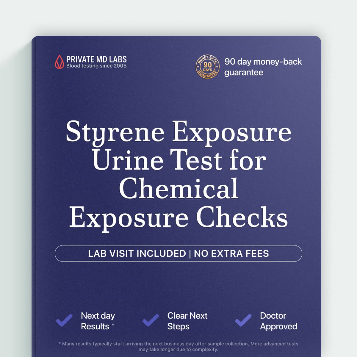 Styrene exposure urine test for workers with chemical or industrial exposure concerns