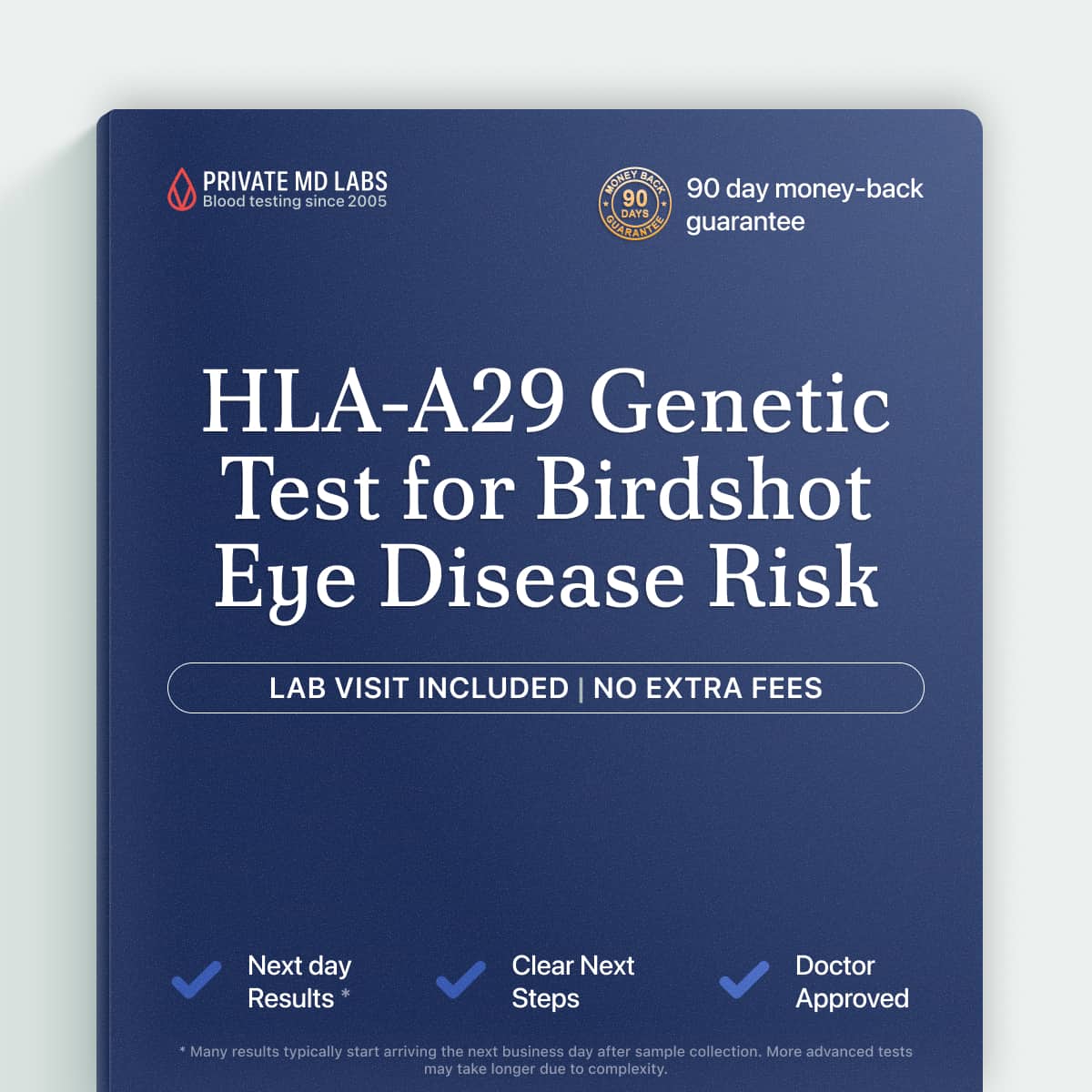 Genetic test for HLA-A29, linked to Birdshot Retinochoroidopathy eye disease risk
