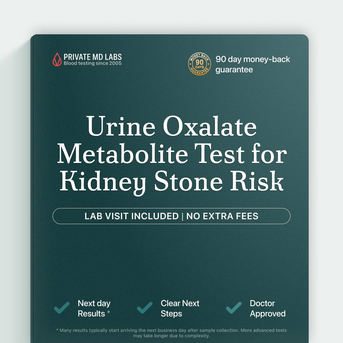 Genetic urine test for families with hereditary kidney stone or oxalosis history