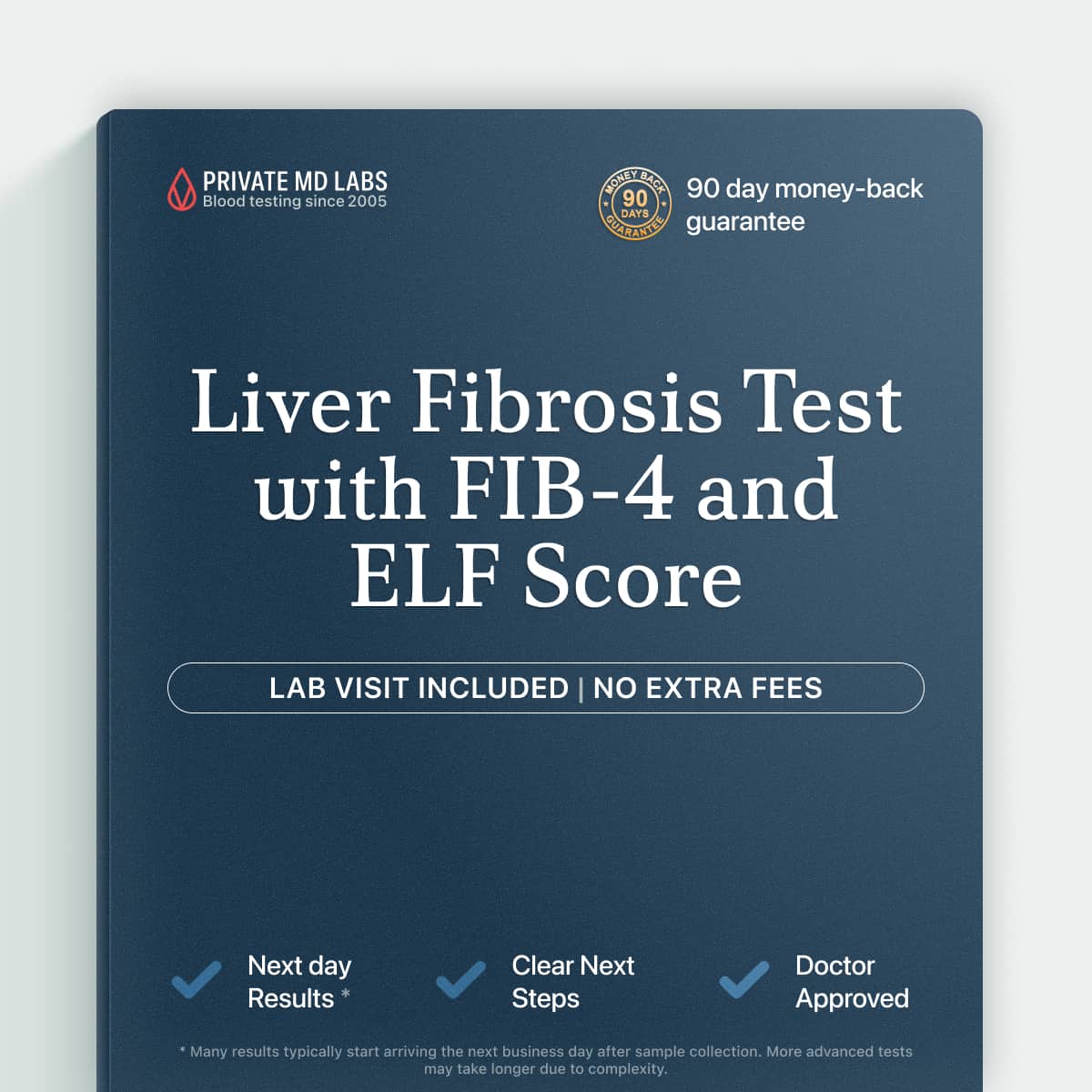Liver function panel with FIB-4 and ELF score for fatty liver risk