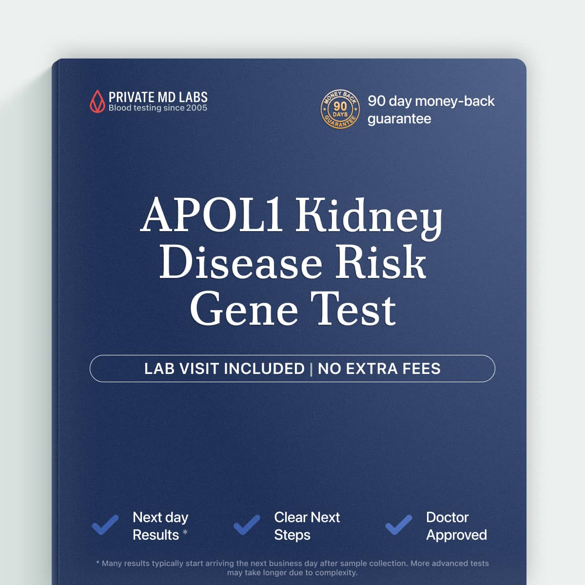 Genetic risk test for kidney disease, ideal for transplant donors and recipients