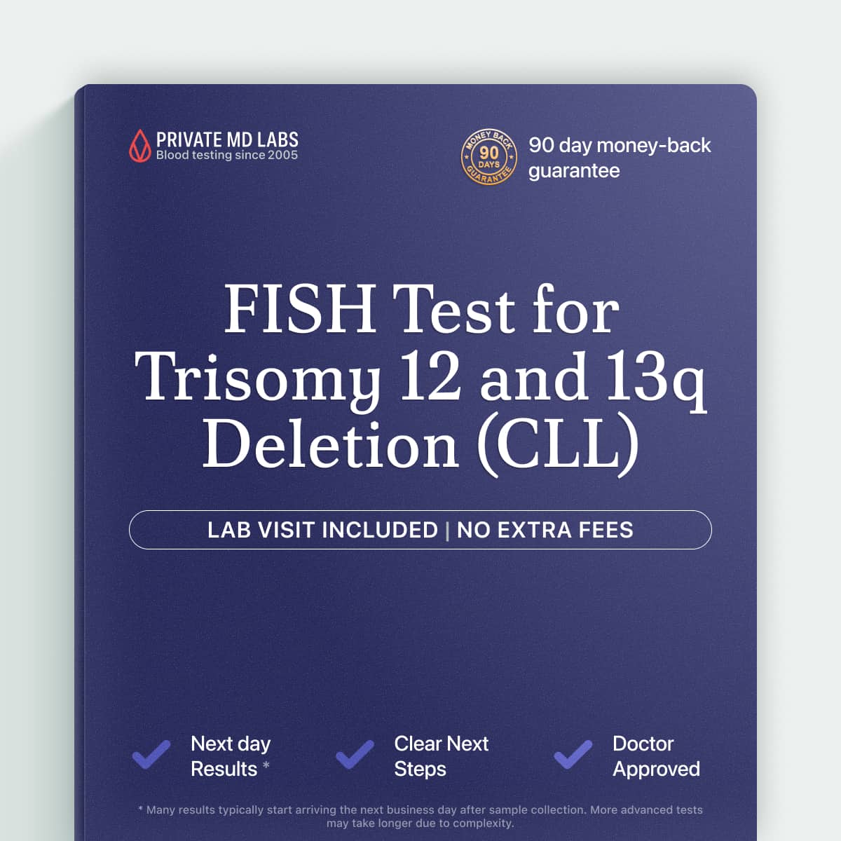 Cytogenetic FISH test for CLL patients checking trisomy 12 and 13q deletion