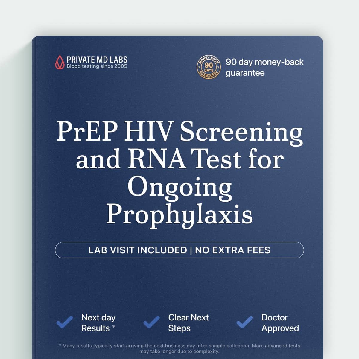 HIV screening and RNA test for people on PrEP therapy monitoring