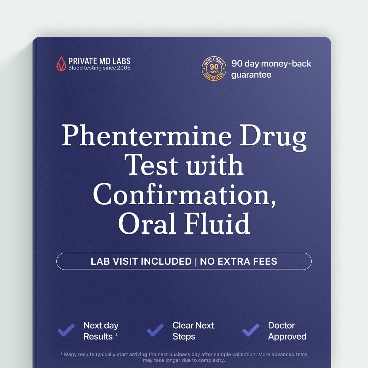 Oral fluid drug toxicology test confirming phentermine use for treatment compliance monitoring