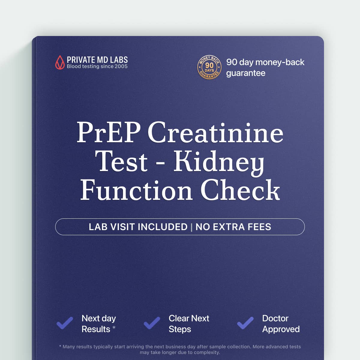 Creatinine kidney function test for people starting or on HIV PrEP therapy