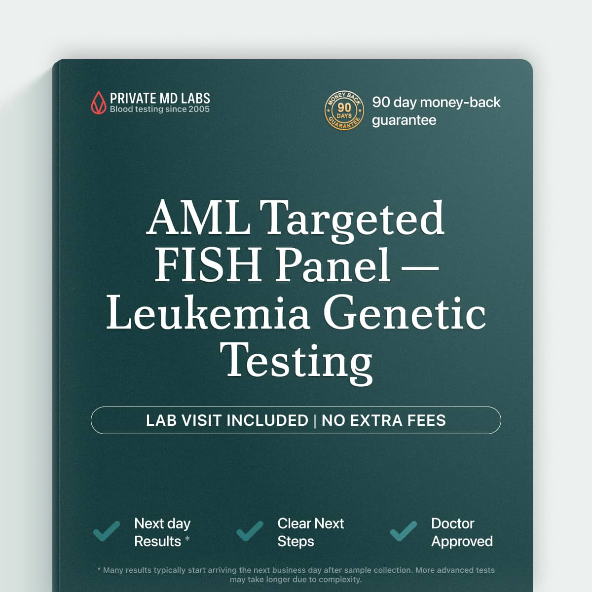 FISH cytogenetic panel for AML diagnosis, classification, and treatment planning