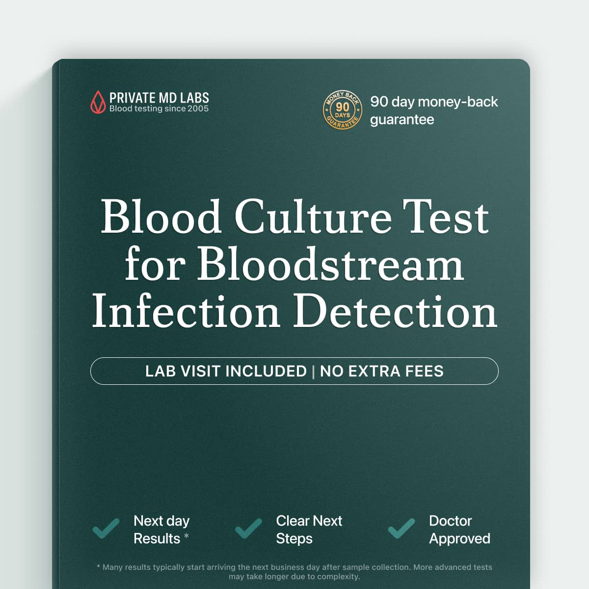 Blood culture test for detecting serious bloodstream bacterial infections
