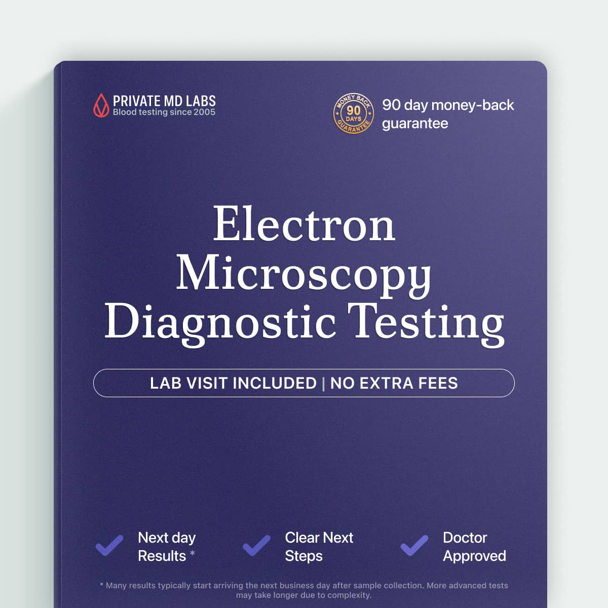 Electron microscopy specialized diagnostic test for detailed tissue and cell analysis