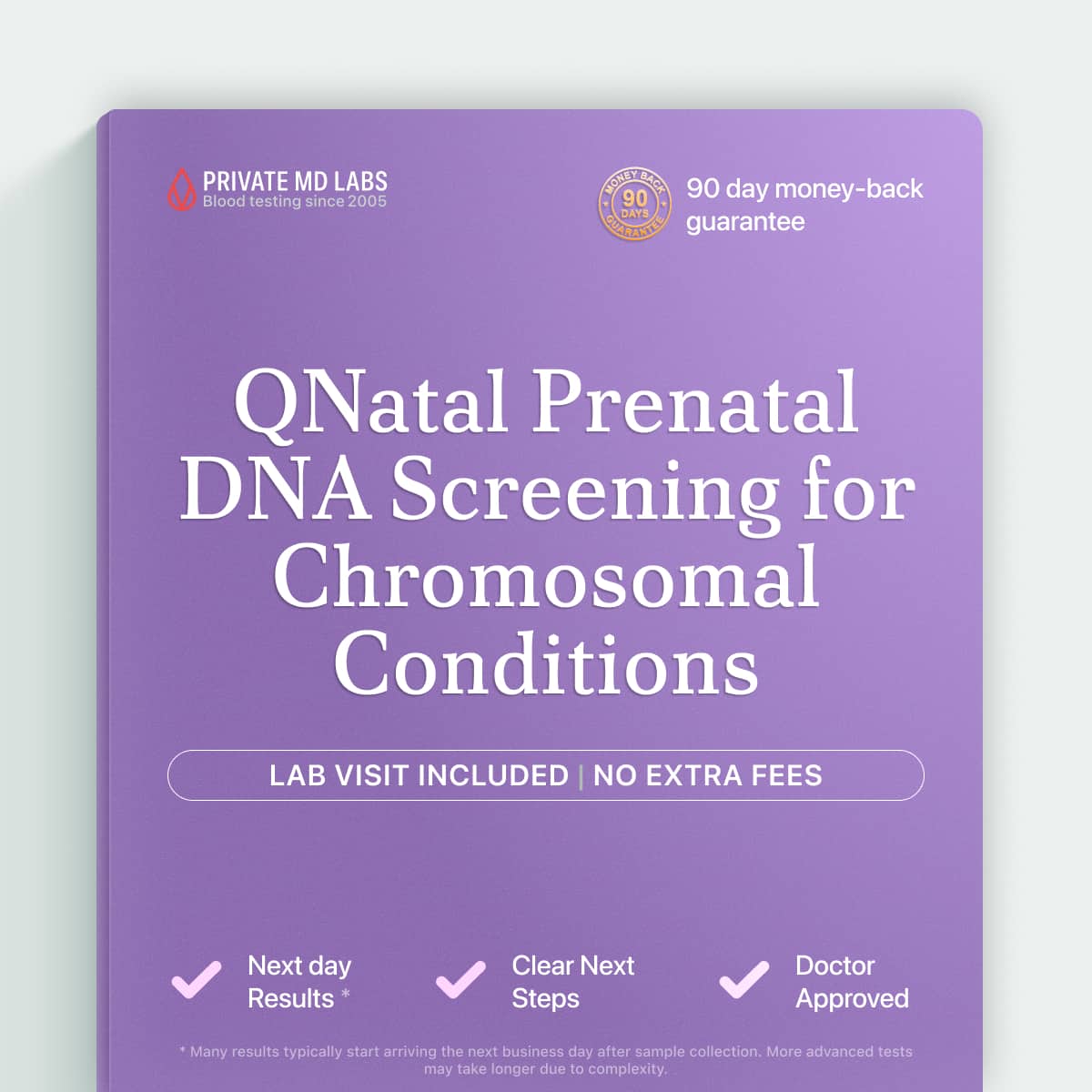 Prenatal cell-free DNA screening for expecting mothers checking fetal chromosomal risks