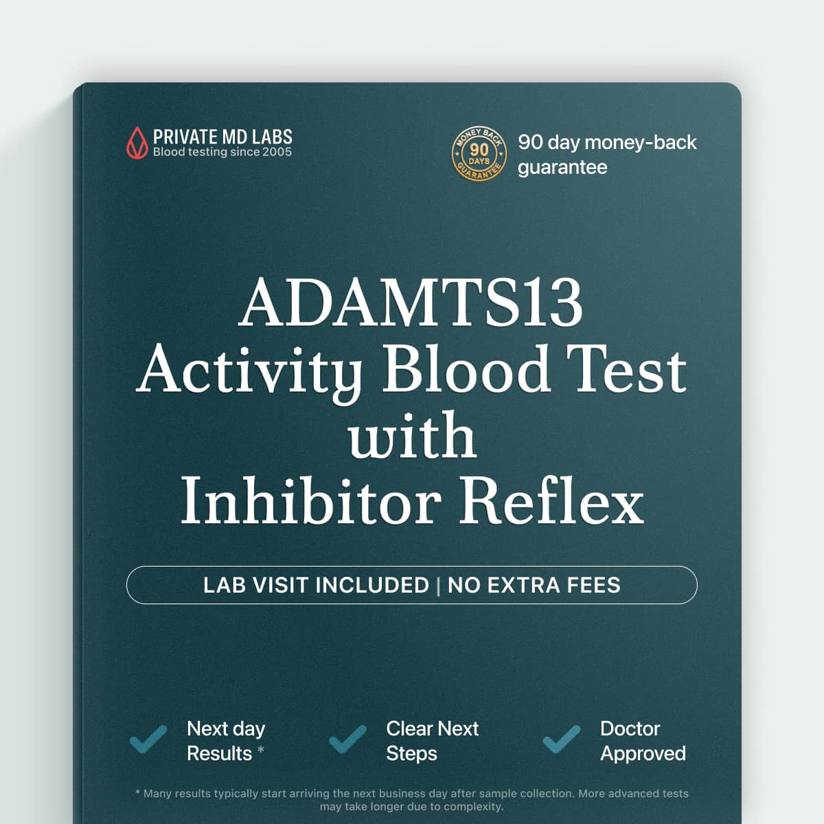ADAMTS13 activity test for diagnosing rare blood clotting disorder TTP