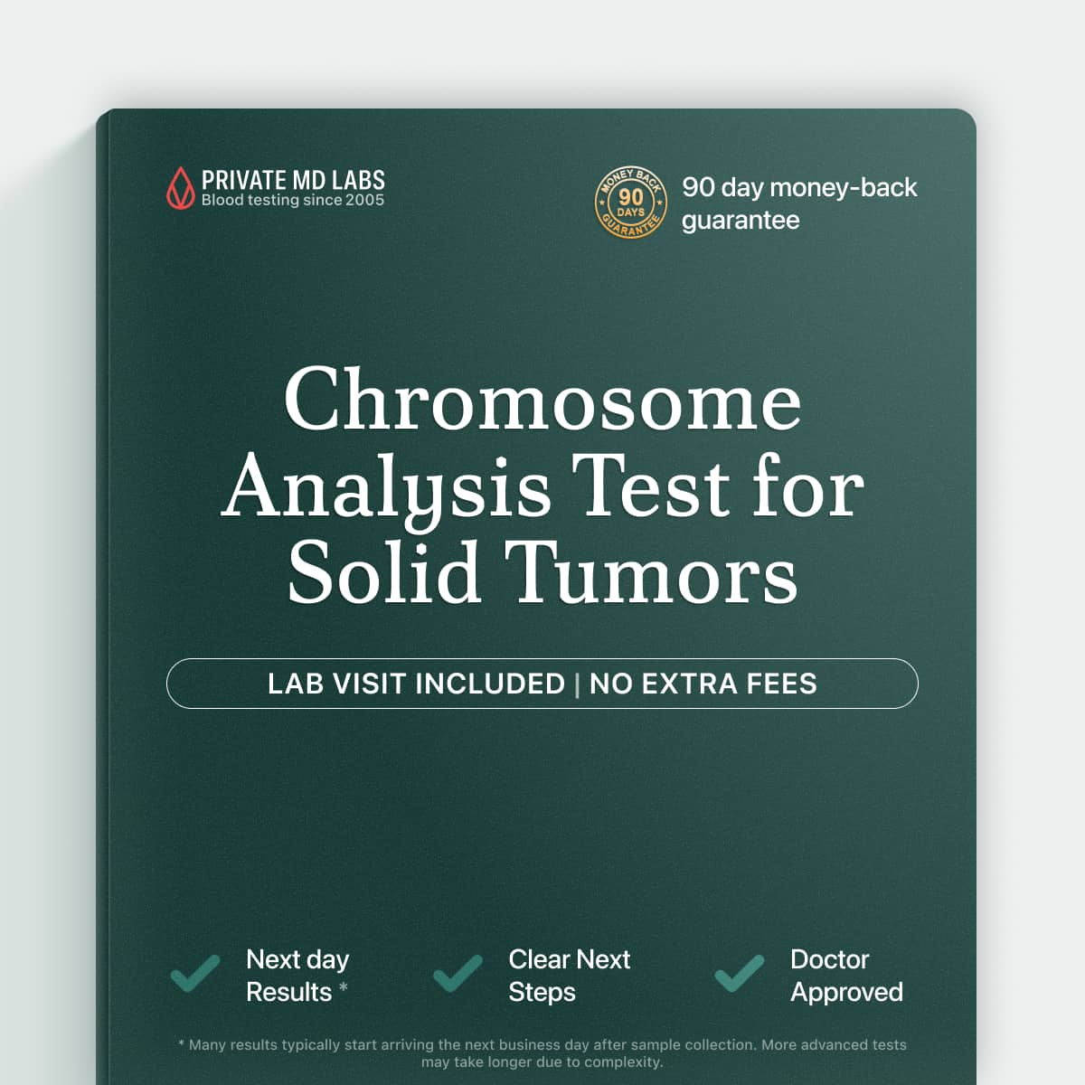 Chromosome analysis test for solid tumor patients evaluating cancer cell genetic changes