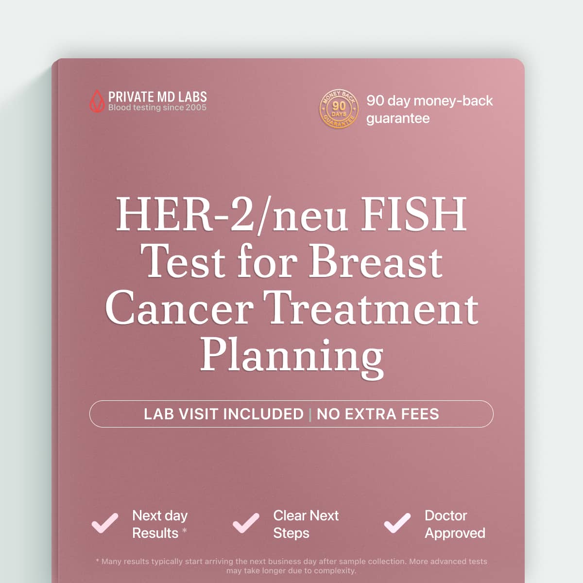 FISH HER-2/neu tissue test for breast cancer treatment planning and prognosis
