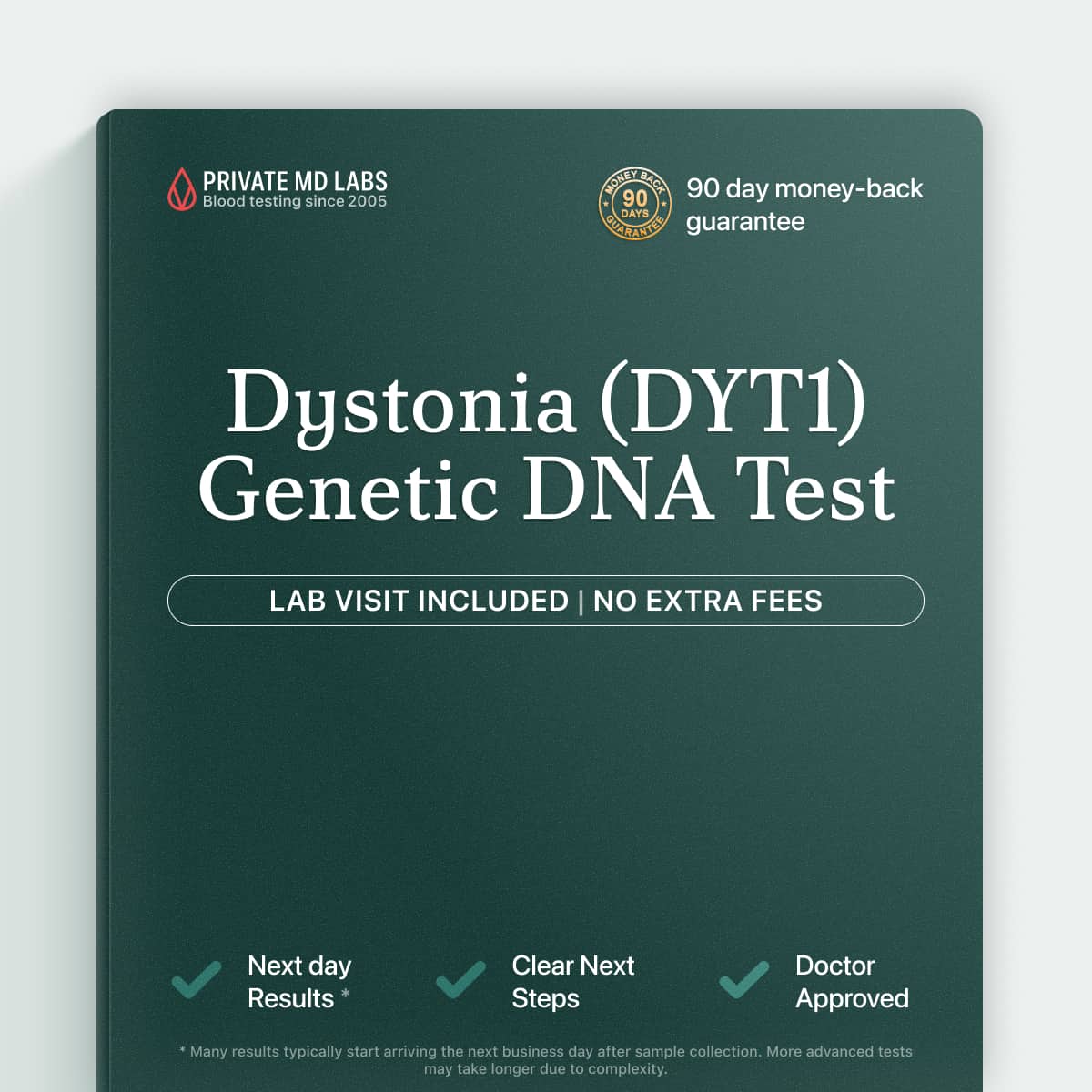 Genetic DNA test for families with early-onset torsion dystonia symptoms or history
