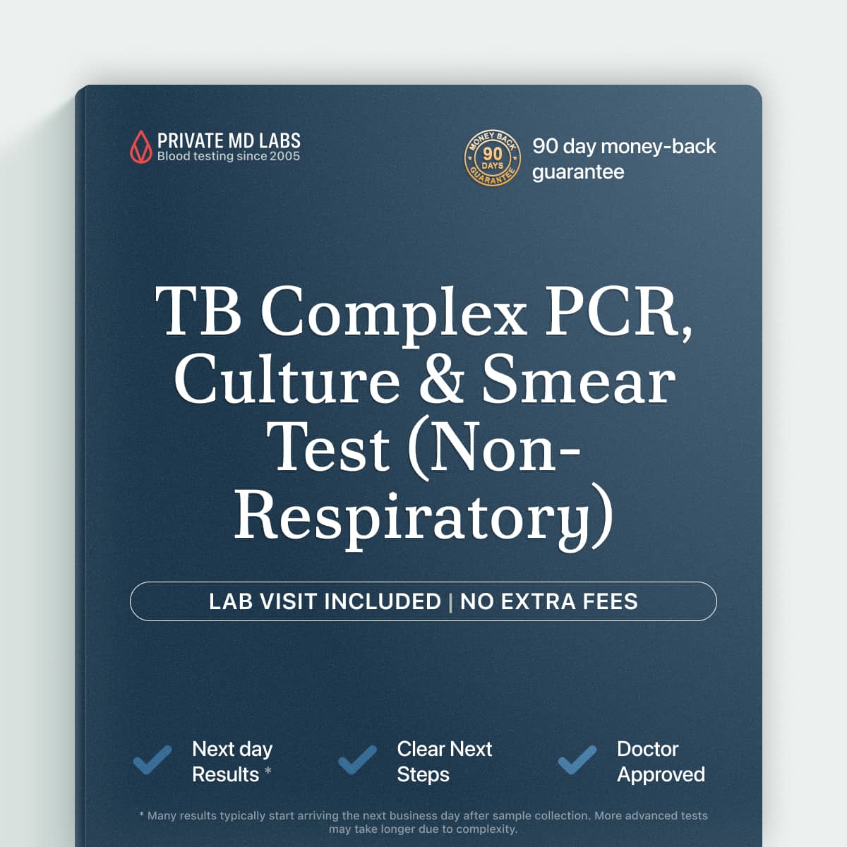 TB infection testing for non-respiratory tuberculosis symptoms and diagnosis confirmation