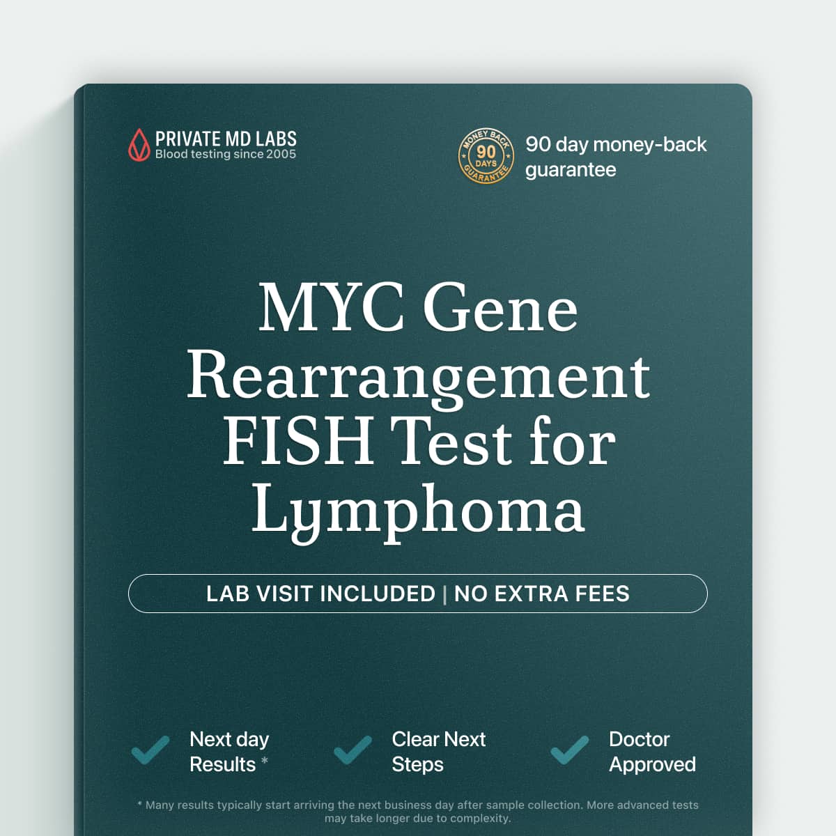 FISH MYC gene rearrangement test for lymphoma diagnosis and treatment planning