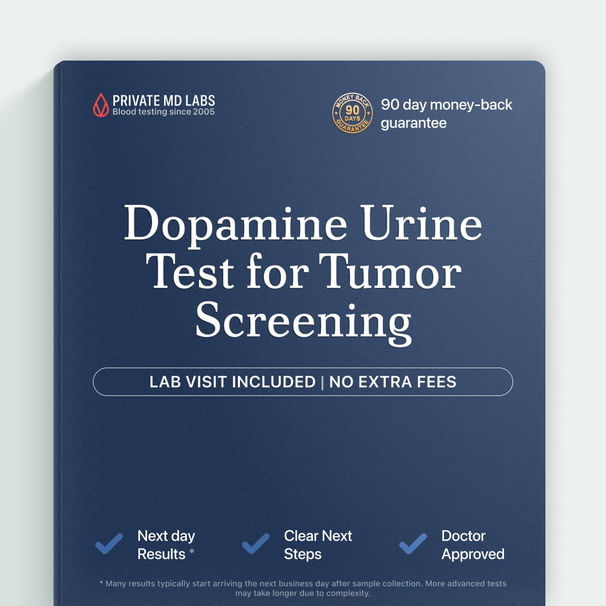 Urine dopamine test for evaluating neuroblastoma or dopamine-secreting tumor concerns