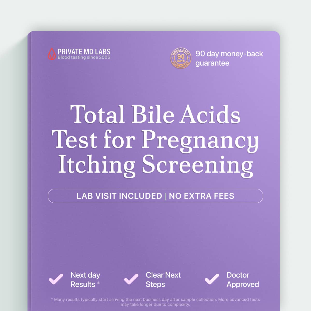 Total bile acids test for pregnant women screening for obstetric cholestasis and itching