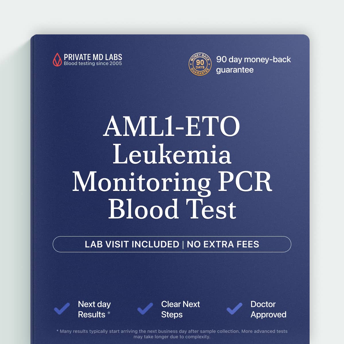 AML1-ETO PCR test for monitoring acute myeloid leukemia treatment and relapse risk