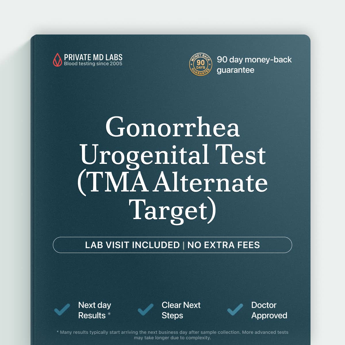 Gonorrhea TMA urogenital test for detecting Neisseria gonorrhoeae infection accurately