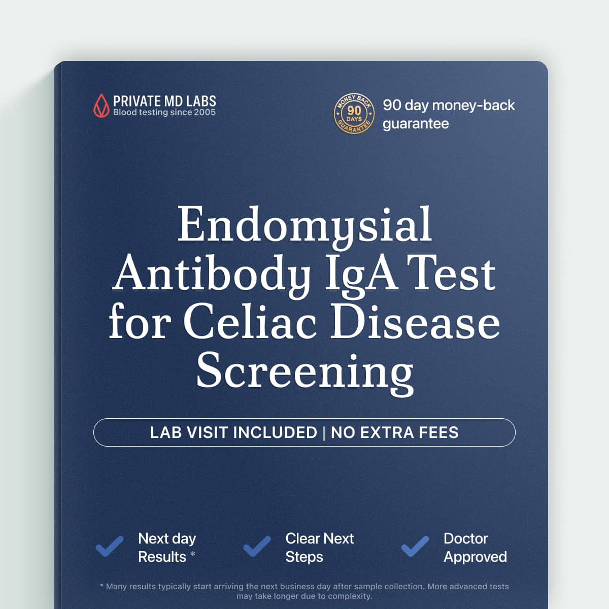 Endomysial antibody IgA test for gluten sensitivity, celiac disease, and digestive symptoms