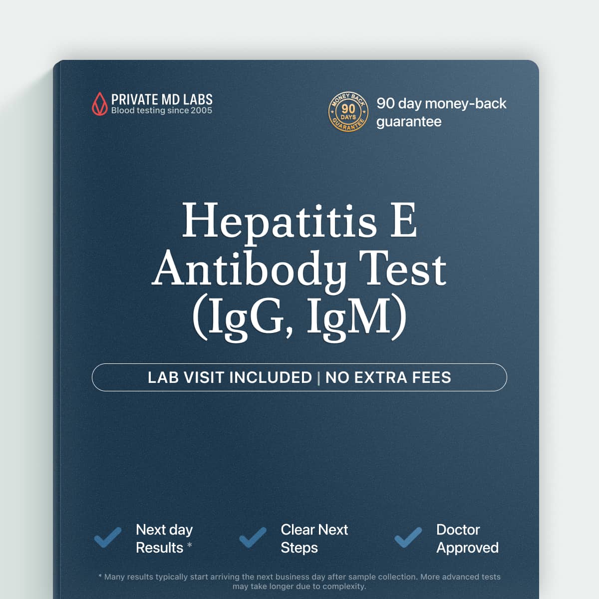Hepatitis E antibody test for travelers and adults with acute viral hepatitis symptoms