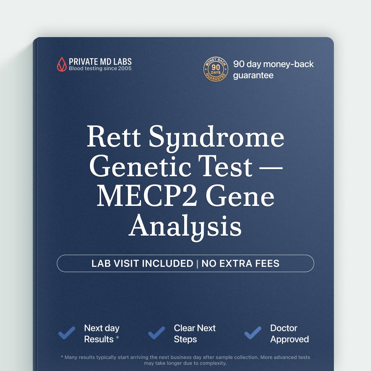 Genetic test for families evaluating Rett Syndrome or unexplained infant encephalopathy
