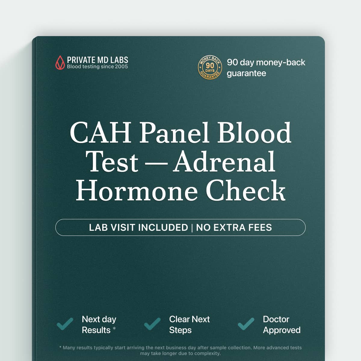 CAH hormone panel testing cortisol and adrenal steroid imbalance symptoms