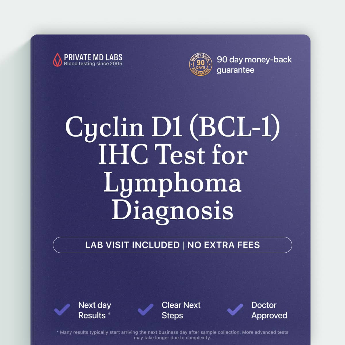 Cyclin D1 IHC test for detecting mantle cell lymphoma and related cancers