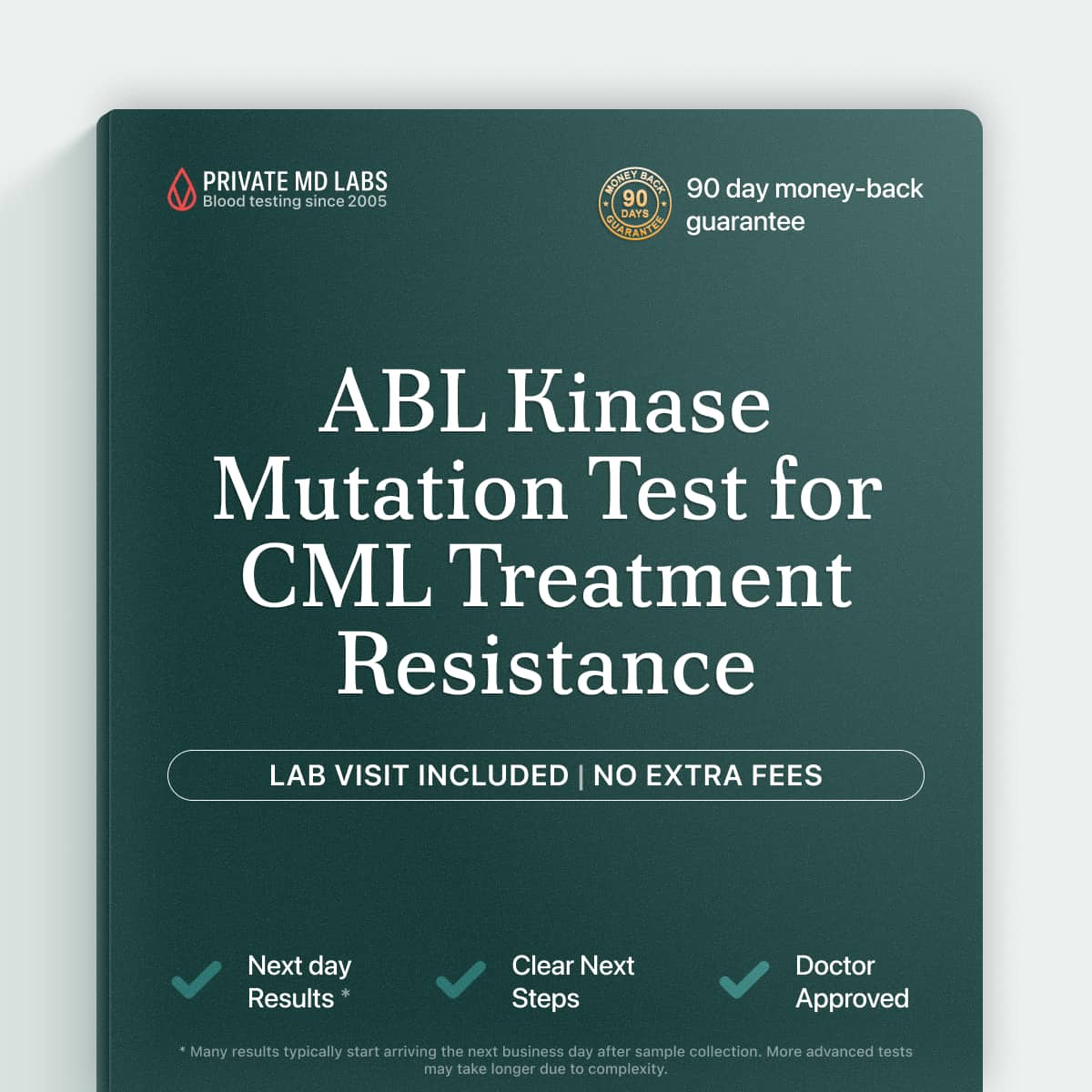CML therapy monitoring test for patients tracking ABL kinase drug-resistance mutations