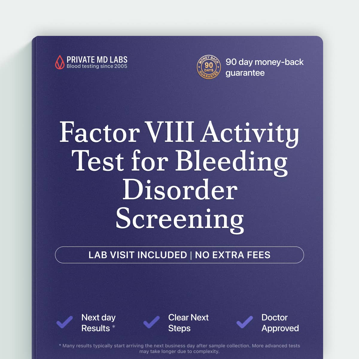 Factor VIII clotting activity test for bleeding disorder and anticoagulant monitoring