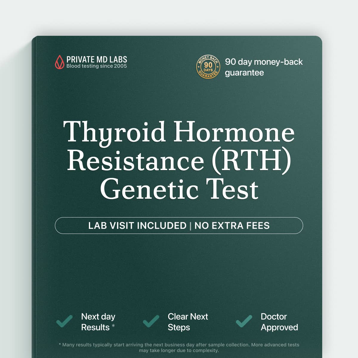Genetic test for thyroid hormone resistance in families with THRB variants