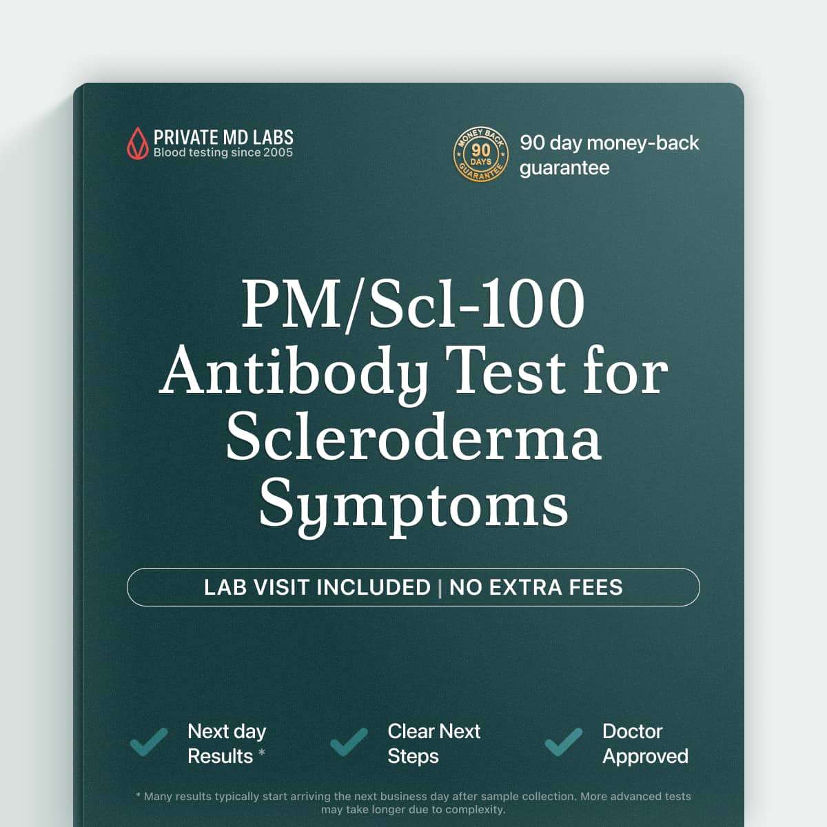 Autoimmune antibody test for adults with suspected systemic sclerosis or connective tissue symptoms