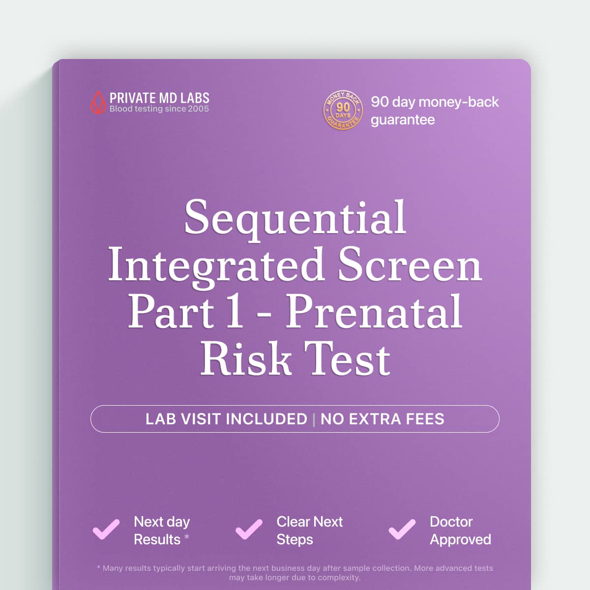 Prenatal screening test for pregnant women assessing Down syndrome and neural tube defect risk