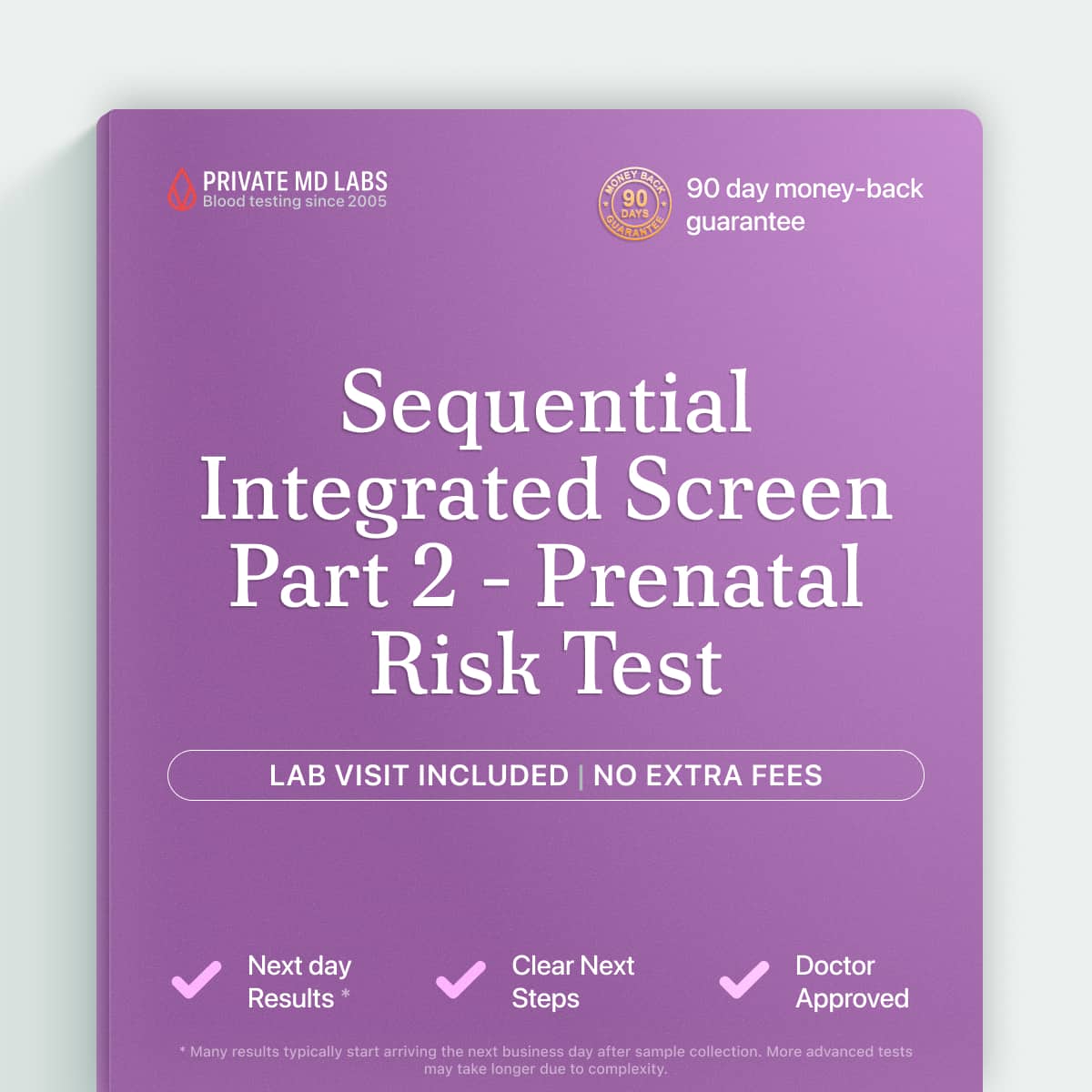 Prenatal screening test for pregnant women assessing Down syndrome and neural tube defect risk