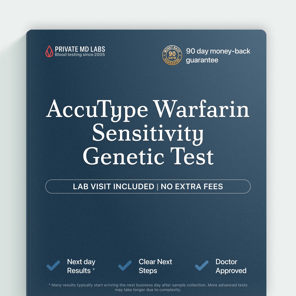 Genetic warfarin sensitivity test for patients starting or adjusting blood thinner therapy
