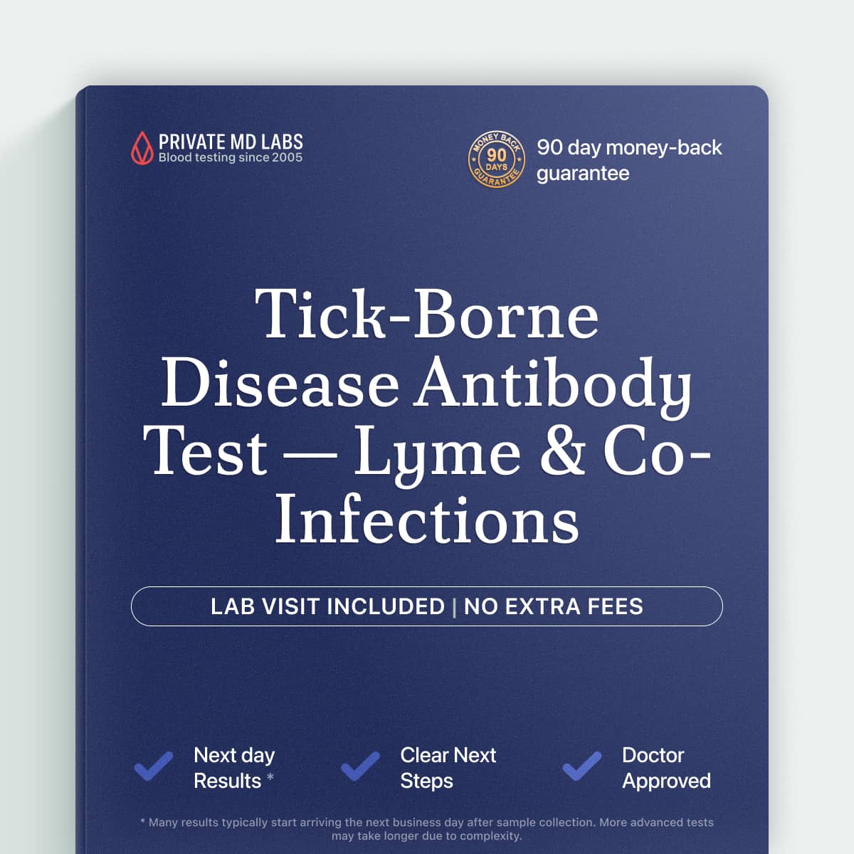 Tick-borne disease antibody panel for outdoor enthusiasts with fever, rash, or fatigue