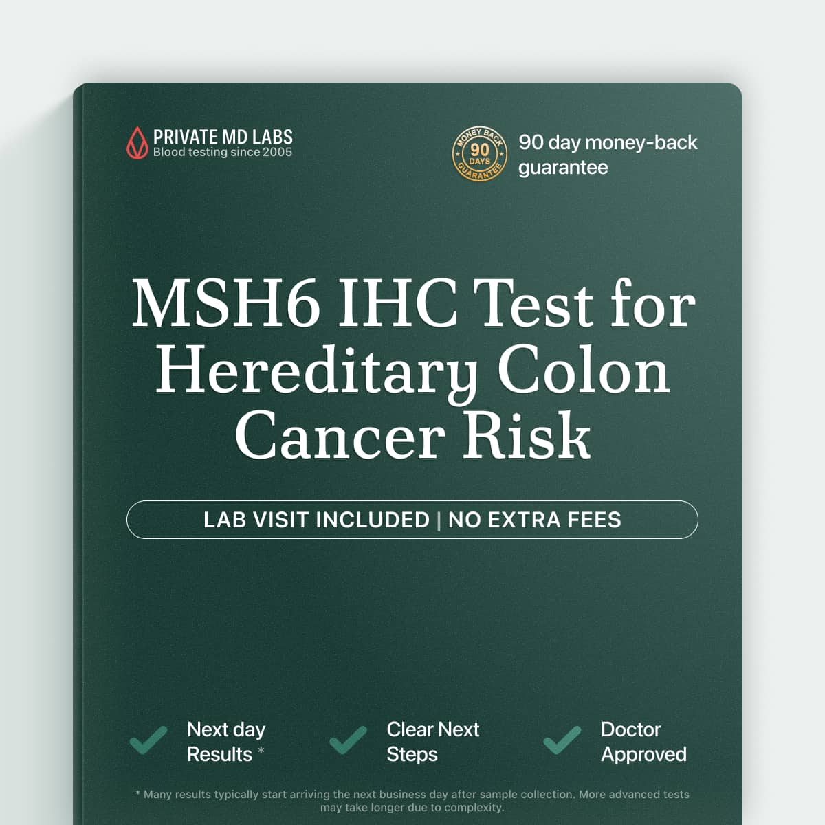 MSH6 IHC test for families with hereditary colon cancer risk history
