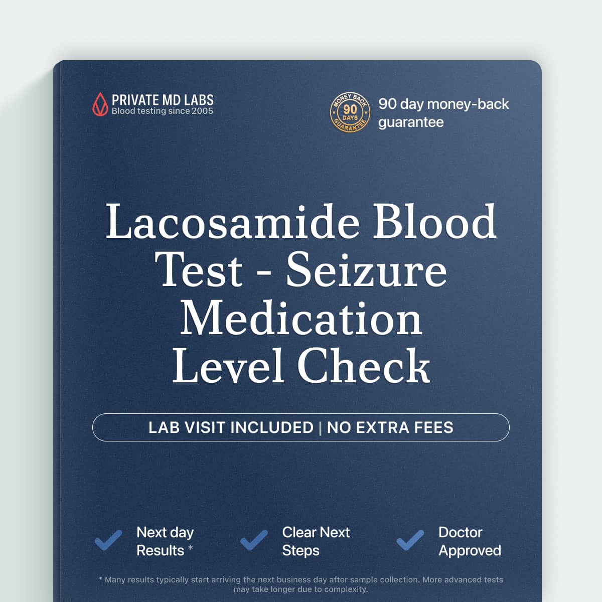 Lacosamide drug level blood test for epilepsy medication compliance monitoring