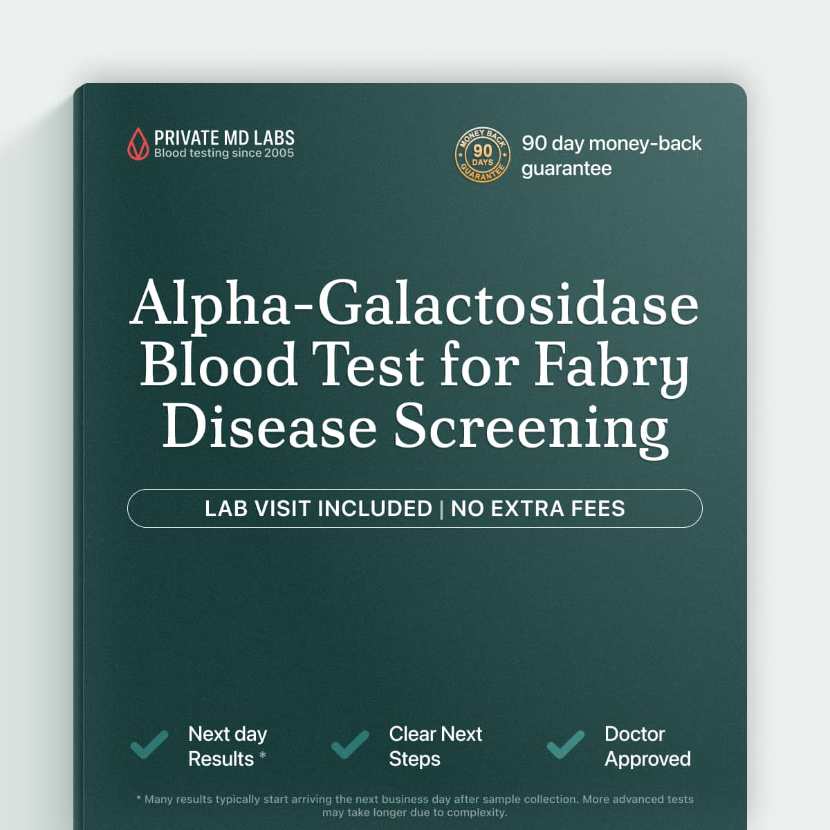 Alpha-galactosidase test for men screening for Fabry disease and family history