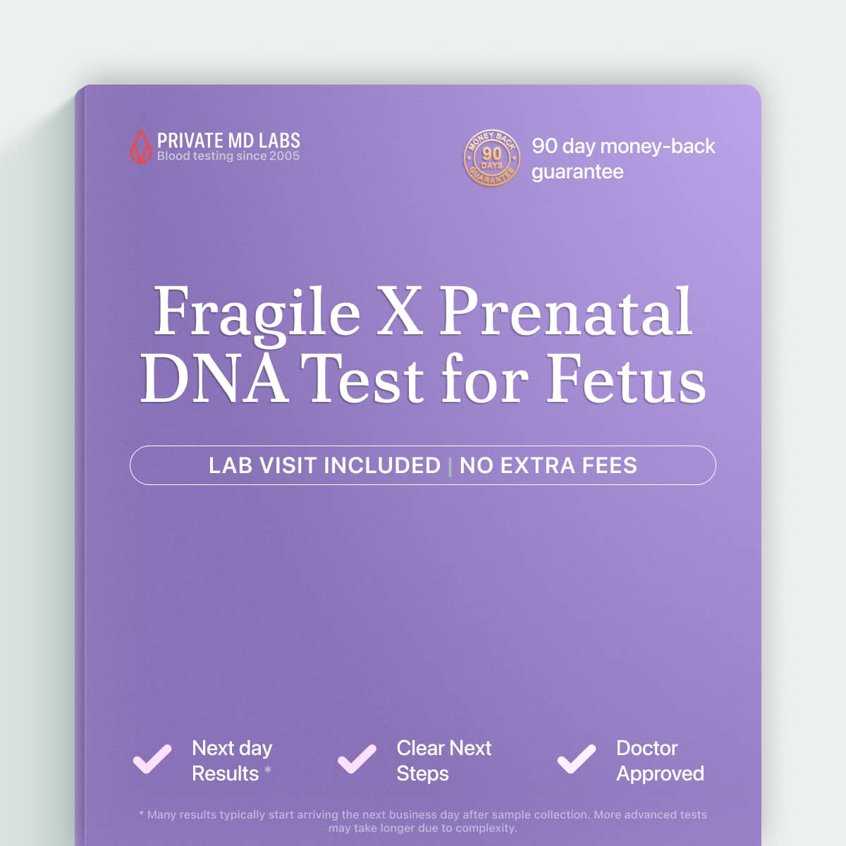 Prenatal genetic test for Fragile X syndrome in fetuses of carrier mothers