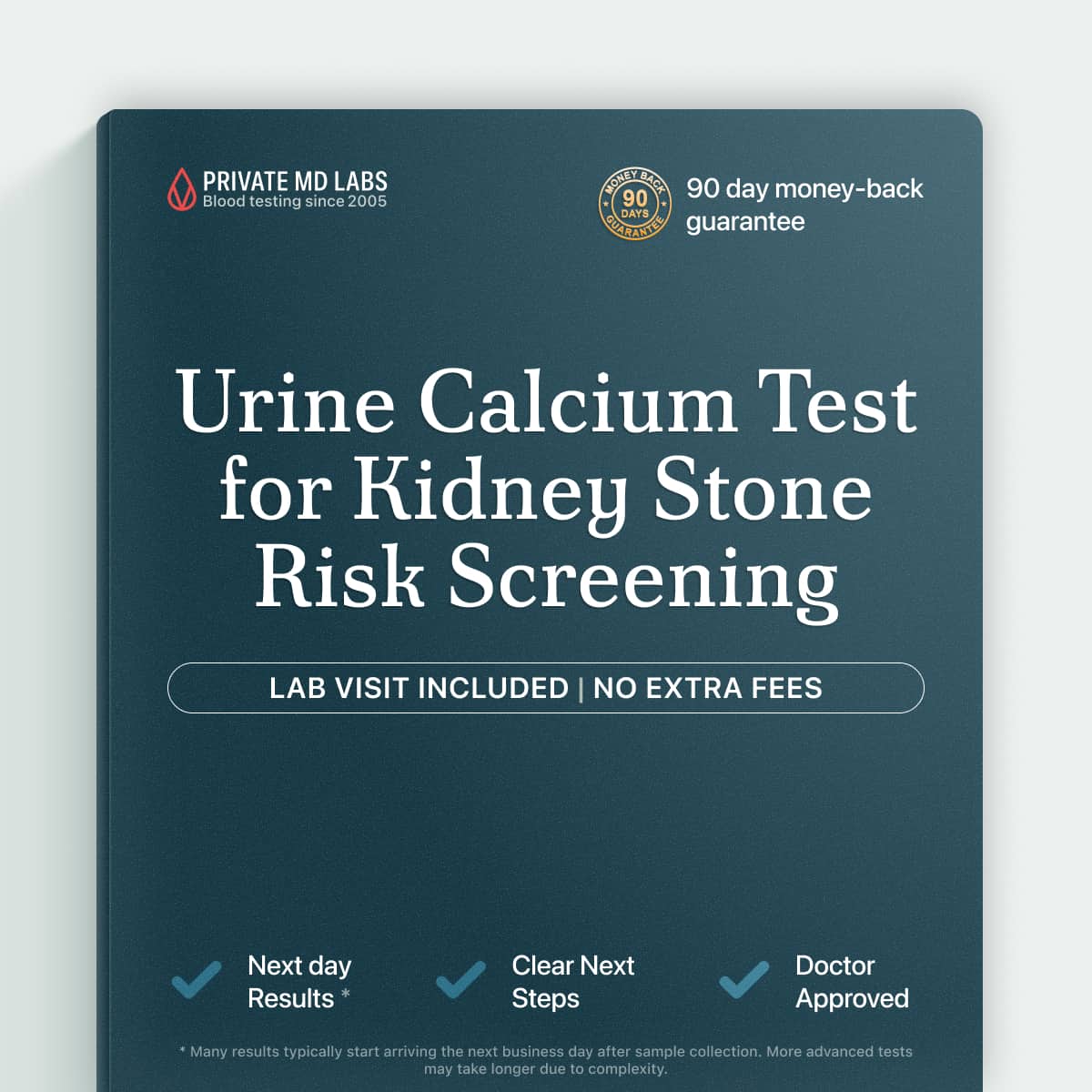 Random urine calcium test for kidney stone risk and calcium metabolism screening