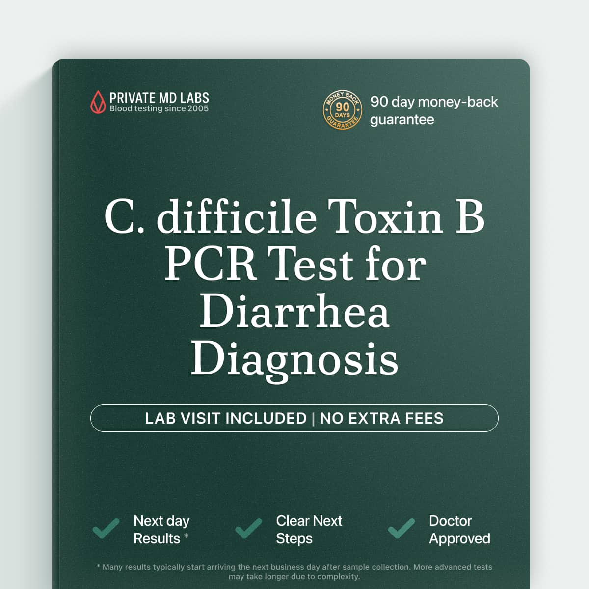 C. difficile Toxin B PCR test for diagnosing antibiotic-associated diarrhea